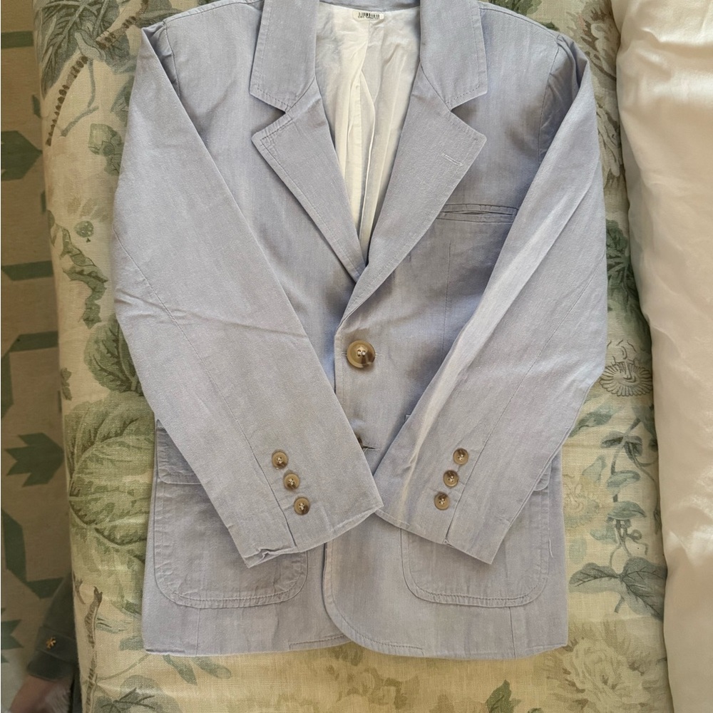 Boys Bella Bliss Light Blue Cotton Blazer